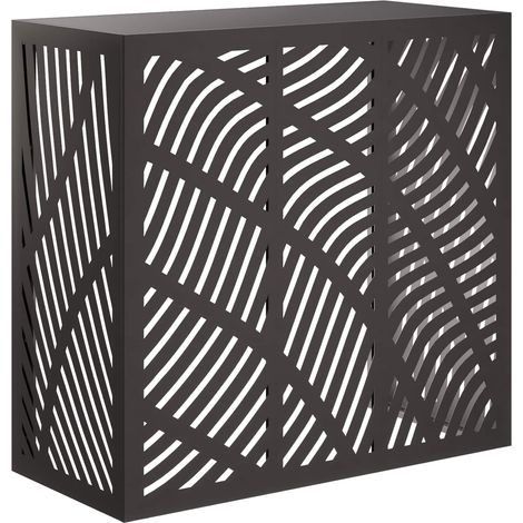 Housse de climatiseur Noir 110 x 50 x 105 cm Acier vidaXL