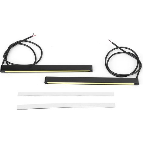 Tbest Feu Diurne COB LED Ultra Lumineuse DRL pour Voiture, éclairage de Véhicule Haute Performance pour Voitures, Camions, SUV, Alliage D'aluminium, Blanc, Bleu Glacier, 16 Mm, 21 Mm (WHITE) (1/5)