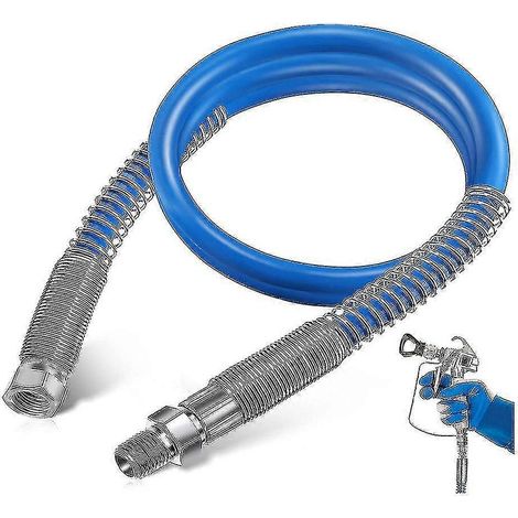Tuyau d'extension pour pistolet à peinture sans air de 1,2 m, flexible de 4,76 mm (3/16 po), 3000 flexible-DF (1/5)