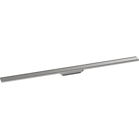 Caniveau de douche linéaire 1200mm, Siphon de sol, Acier inoxydable brossé (1/5)