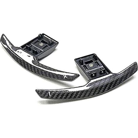 Schaltwippen aus glänzend schwarzem Carbon für BMW F36 F21 F22 F32 F30 F02 F80 F11 F06 F20 F23 F10 F12 F26 F15 M3 M4 M5 M6 (1/5)