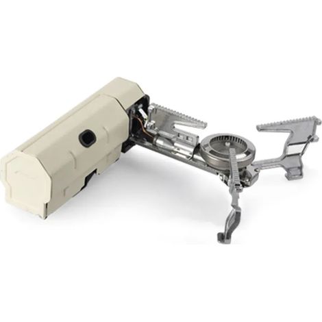 Réchaud à cassette 2600 W pour le camping, la randonnée, les barbecues et les voyages. Réchaud à gaz portable et pliable. (1/2)