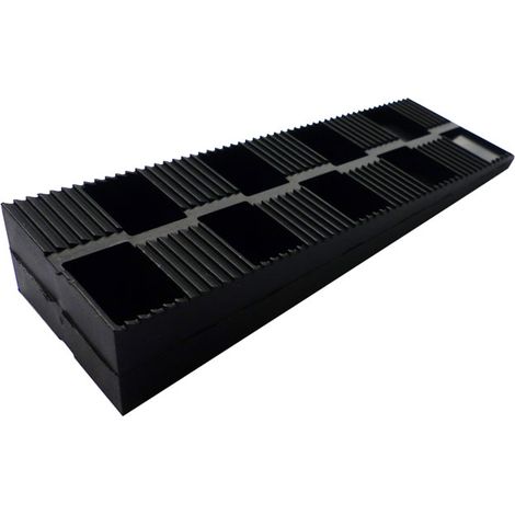 Lot de 6 cales coin noires - - KINTECH