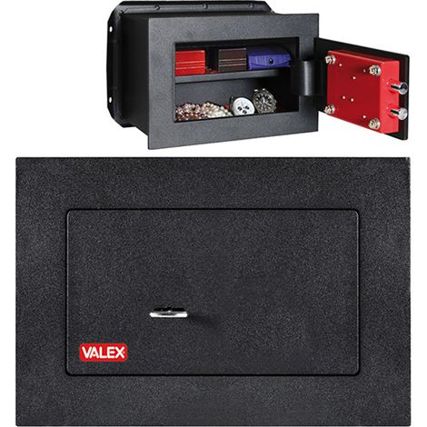 Valex Cassaforte Incasso Doppia Mappa Grigia 31x21cm con 2 Chiavi
