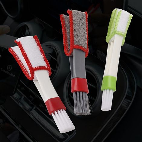 3 Pices Brosse De Nettoyage D'aration De Voiture Microfibre Nettoyeurs Pour Fentre Persienne Climatiseur Volets Roulants (1/5)