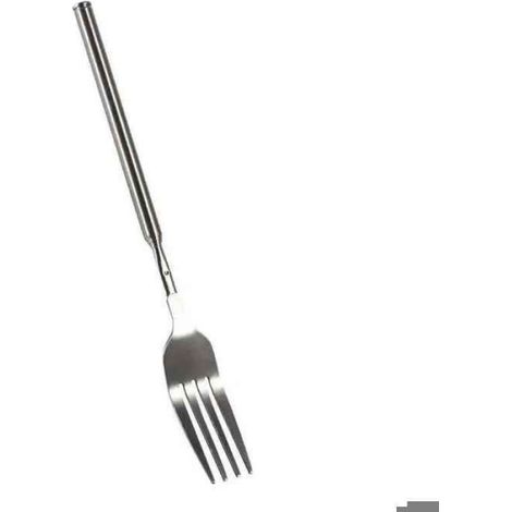 Fourchette Télescopique - Acier Inoxydable - Pour Barbecue Dîner Dessert - Réglable 22,1 à 64,6 cm - 1 Pièce (1/4)