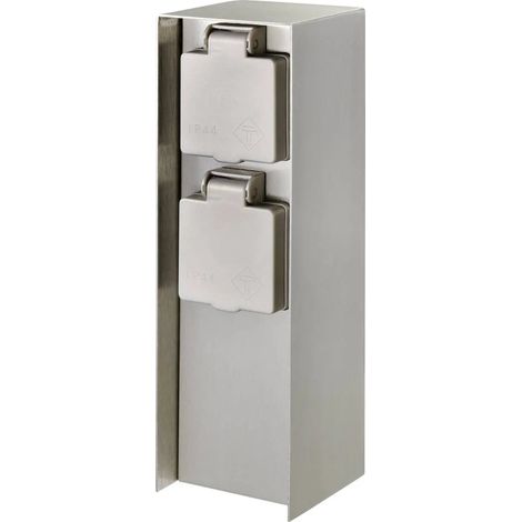 [GEBRAUCHT] B-Ware Sygonix Gartensteckdose Energiestation Steckdose Edelstahl Sy 4979748