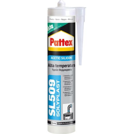 Mastic silicone acétique haute température SL 509 Noir 300 ml PATTEX par HENKEL