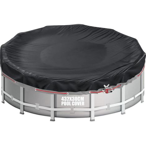 Bâche de Piscine Ronde pour Piscine de 366-428 cm Bâche de Piscine Ø432 cm Résistant aux Déchirures Bâche de Protection pour Piscines (1/5)