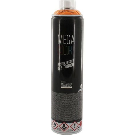 Bombe de peinture mega 600ml - orange pastel - MTN