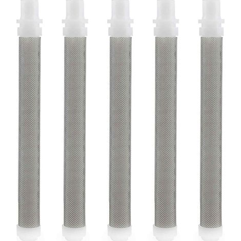 5 Pièces 60 Mesh éléments de Filtre à Pistolet à Pulvériser Airless, Mesh éléments de Filtre à Pistolet à Pulvériser Airless pour Wagner Airless Paint Spray Gun (1/5)