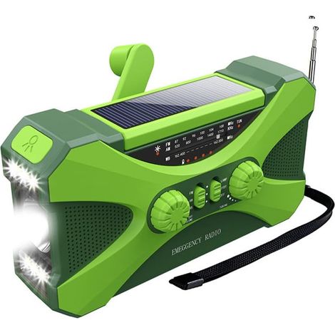Manivelle Radio Urgence Rechargeable Power Bank Téléphone Sac À (1/5)