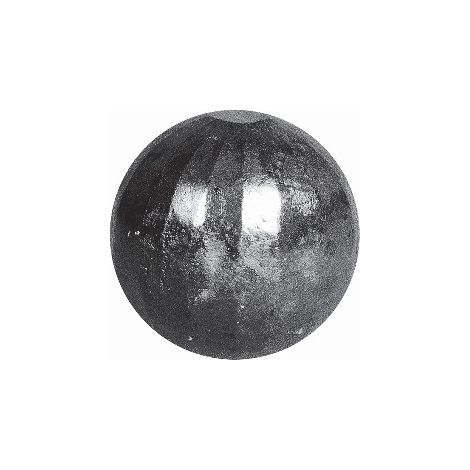Deco Fer Forge – Boule de finition en fer forgé martelé Ø25mm – Non percée – Fixation par soudure – Finition brute à vernir ou peindre (1/2)