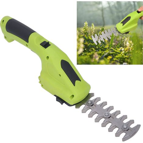 Tondeuse à gazon sans fil double usage avec batterie au lithium, taille-haie à une main. (1/5)