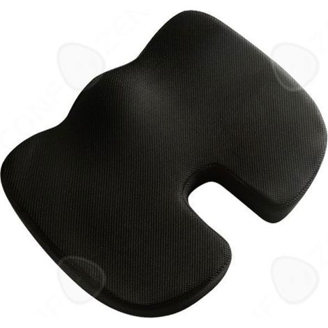 Coussin de siège 45x35x7cm orthopédique ergonomique coussin de coccyx en mousse à mémoire réglable pour siège de voiture et bureau (1/4)