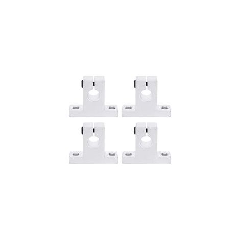 4 pièces SK10 Support de Guide de serrage de Rail de mouvement linéaire pour arbre de diamètre 10mm, support d'arbre en alliage d'aluminium matériel de fixation accessoire de Rail outil-JUSCH industri (1/4)