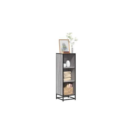Bibliothèque sonoma gris 33,5x33x107,5 bois d'ingénierie (1/5)