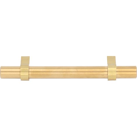 10 poignées de meuble en acier inoxydable, poignées de tiroir modernes en tube creux pour portes, armoires, cuisines et salles de bains, entraxe de 96 mm (1/5)
