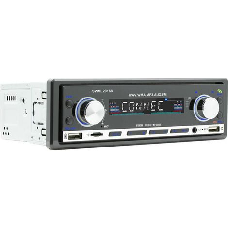Autoradio bluetooth - Nearful - 12v autoradio universel lecteur mp3 bluetooth mains libres usb musique sans perte autoradio voitur (1/3)