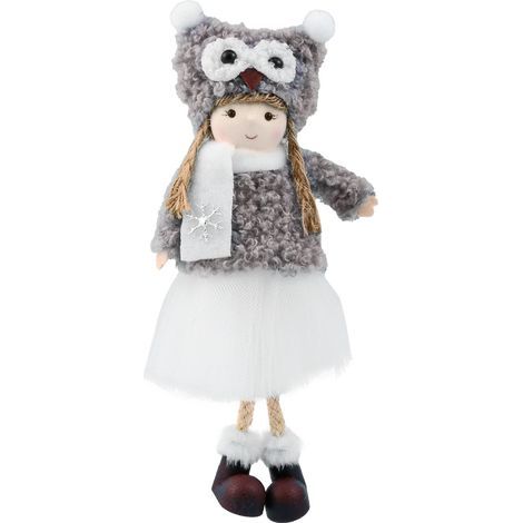 Nouveaux accessoires de décoration pour sapin de Noël : pendentif/poupée ange en peluche mignonne, pendentif/décoration pour sapin de Noël. (1/5)