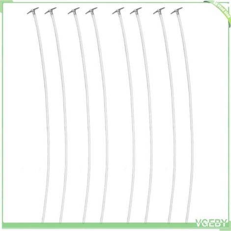 Mèches de bougie - FAFEICY - 50 pièces - 20 cm - Coton pré-ciré - Faible fumée - Onglet métal (1/5)