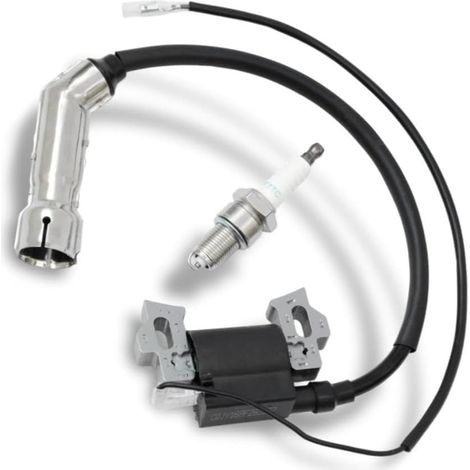 Module d'allumage avec bougie pour tronçonneuse Compatible 136cc, 208cc, 254cc, ajustement parfait, démarrage , usage polyvalent (1/5)