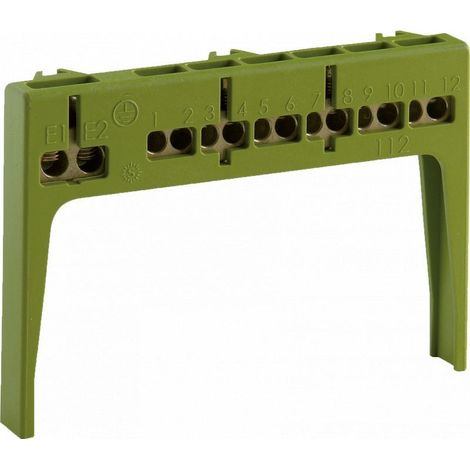Solera – Bornier de terre 2x16mm² + 12x6mm² – Connexion à vis pour coffret électrique – Autre composant de tableau électrique