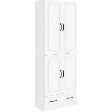 Cabinet Set 2 pcs White Engineered Wood vidaXL