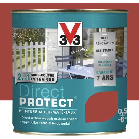 Peinture Glycéro Multi-matériaux V33 Direct Protect Coccinelle 0,5 L (1/4)