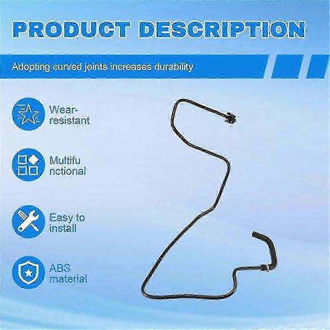 Durite de liquide de refroidissement de radiateur de moteur de voiture, tuyau de réservoir de liquide de refroidissement 8V2Z-8B081-B CN118C012AA pour Fiesta 2011- (1/5)