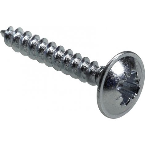 Paquete de 50 tornillos para pared trasera HETTICH de acero cromado, 20 mm de largo HETTICH