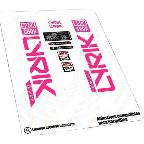 Pegatinas de vinilo de alta calidad, tamaños personalizados disponibles, color rosa fluorescente. (1/2)
