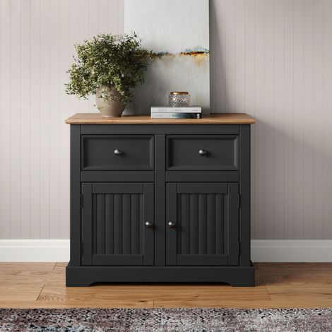 Country Charcoal 2 Door 2 Drawer Sideboard (1/4)
