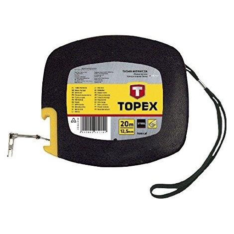 Topex Metro a nastro 30 metri Nero Ergonomico