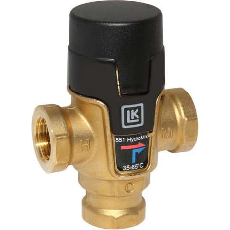LK 551 HydroMix Brauchwassermischer Mischventil 1" IG 35-65°C KVS 3,5m³/h 182205
