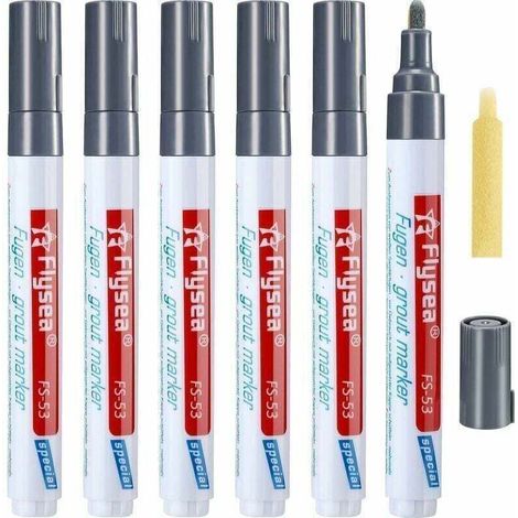 Fliesenfugenmarker R, XU, Trennfuge, XU, Füllfuge für die Sanierung von Zimmerfußböden (Grau -- Crezuo)-Crezuo