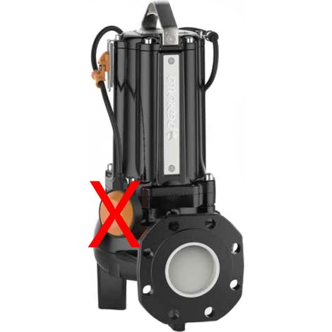 Bomba de agua sucia con brida para pie Pedrollo VXC 15/65-F rueda VORTEX trifásica 1,1 kW de elevación instalaciones en alcantarillado (1/2)