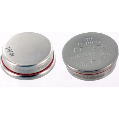 Pile lithium 3V CR2477N – Pile bouton 24mm – Tension 3V – Pour dispositifs électroniques – Longue durée de vie – Renata