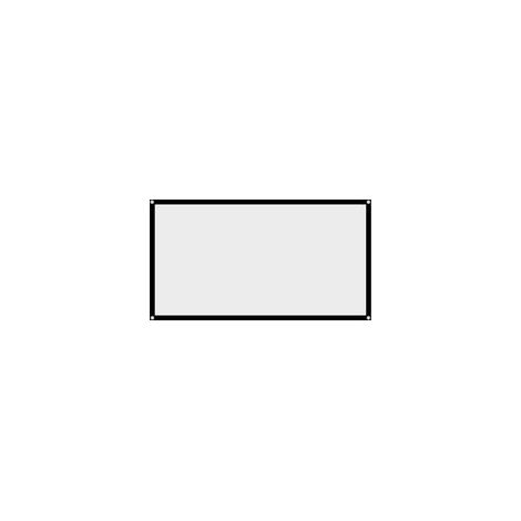 écran de projection blanc pliable et portable sans plis, format 16:9 (60 pouces) (1/5)