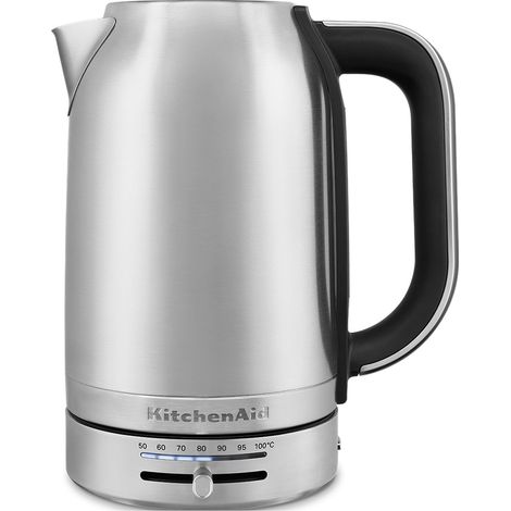 KitchenAid 5KEK1701ESX tetera eléctrica 1,7 L 2400 W Negro, Acero inoxidable