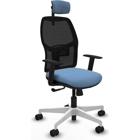 Chaise de bureau piqueras y crespo Alfera noir appui tête réglable (1/2)