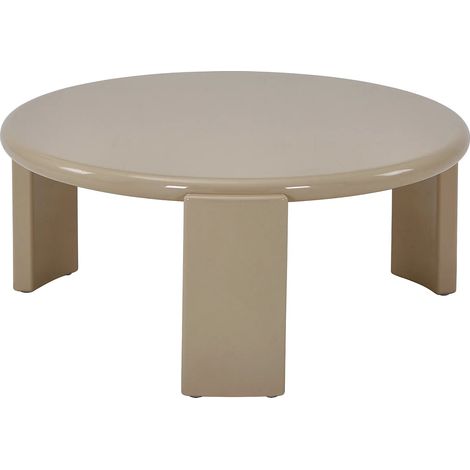Table basse en MDF - Beige brillant - ZYRENIA (1/4)
