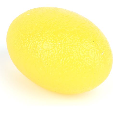 Balle de massage en silicone pour renforcement musculaire des doigts et poignets, anti-stress (Jaune 15) (1/5)