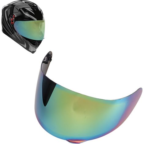 Visière de casque de moto avec pare-brise et kit de film antibuée coloré, compatible avec les visières AGV K5 S/K3 SV. (1/5)