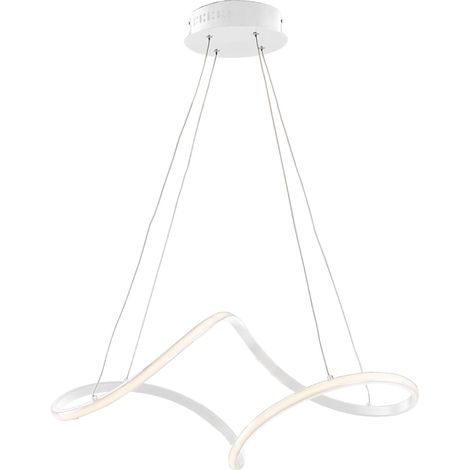 Sospensione Moderna Dana Metallo Bianco Led Integrato 4000K (1/2)