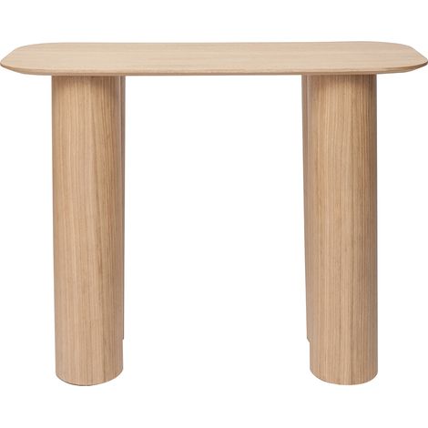 Console design en bois clair L100 cm FOLEEN