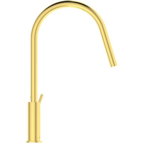 Grifo de cocina IDEAL STANDARD Gusto redondo oro + Microfibra