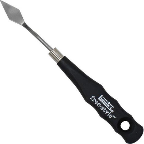 Couteau à Peindre - LIQUITEX - 119906 - Manche en Bois Noir - Lame en Acier Inoxydable - 18,14g