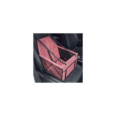 Siège auto rehausseur pour chien et chat, housse Oxford étanche, ceinture sécurité, noir/blanc –
