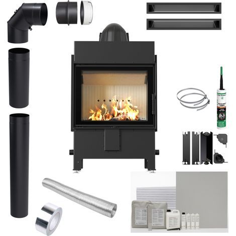 Kamineinsatz KRATKI LUCY 12 kW fi 200 EKO Einbauset (1/5)